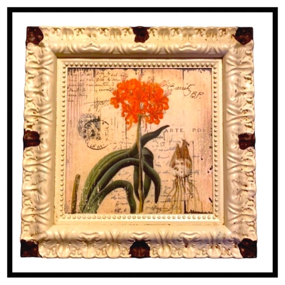 Other - Botanical Print Wall Hanging Coral Greens